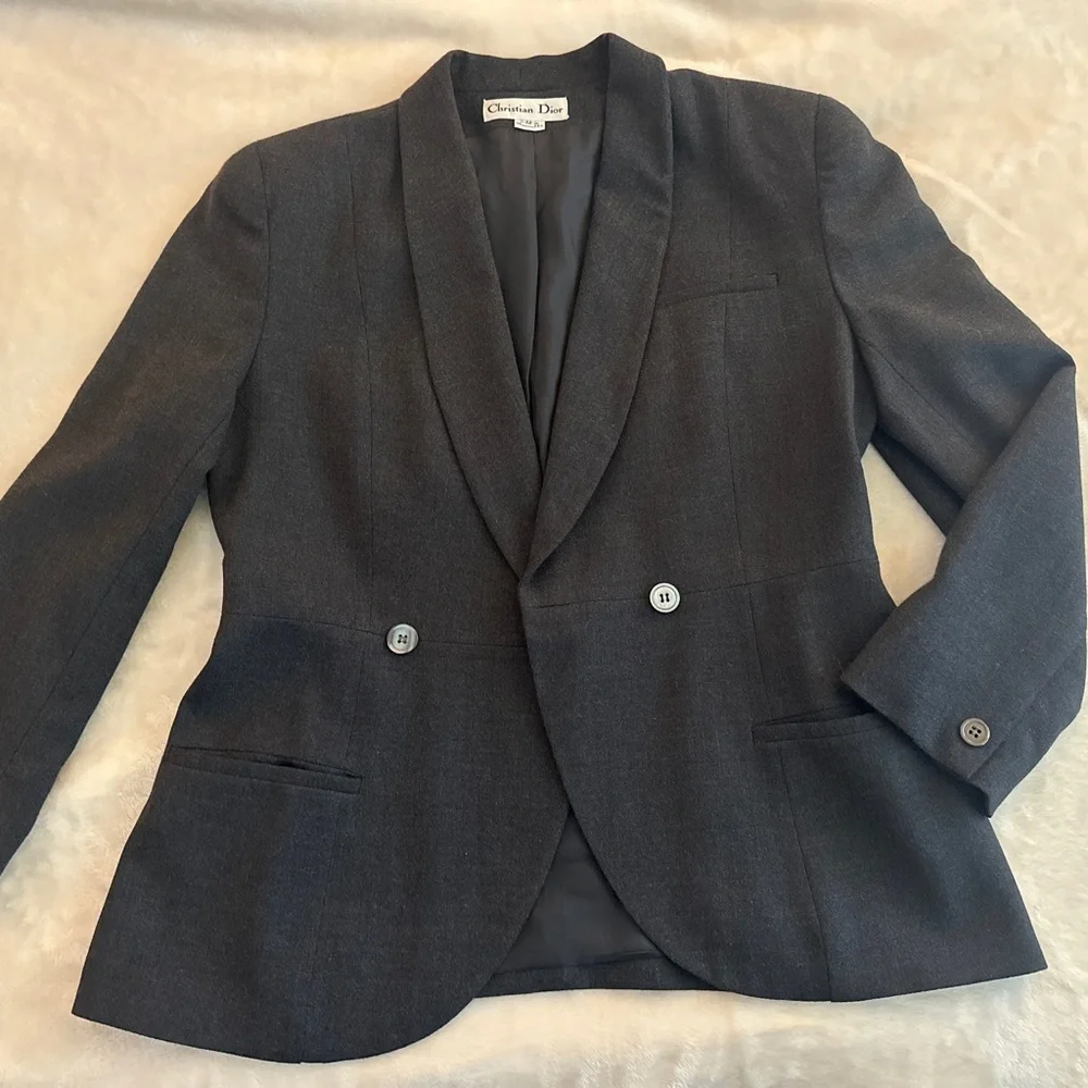 Christian Dior Vintage Grey Blazer